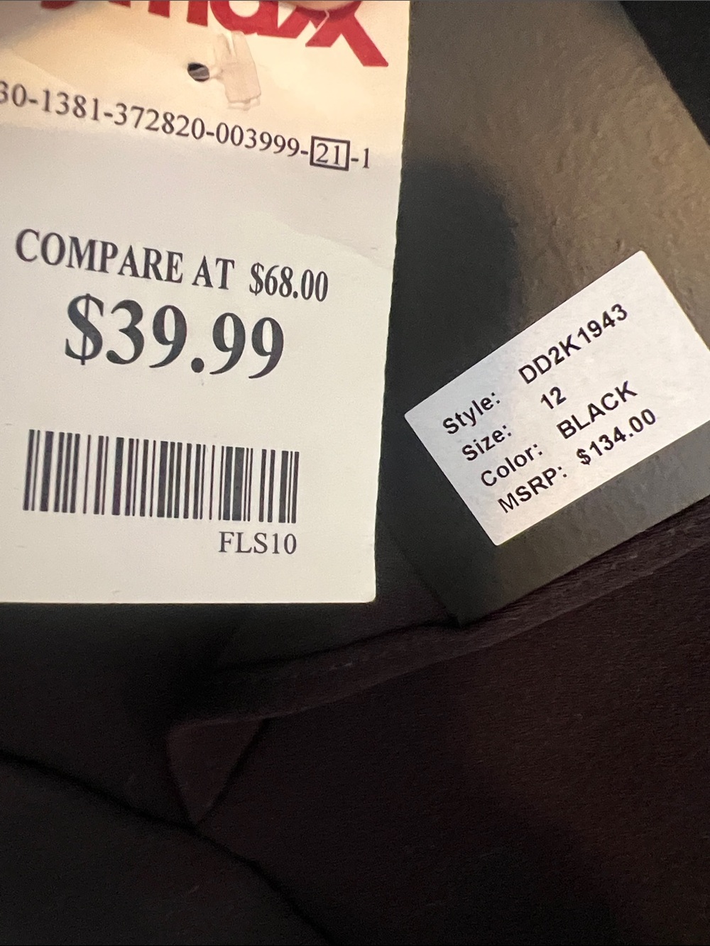 NWT | DKNY Black V-Neck Flutter-Sleeve Jumpsuit - Picture 10 of 10